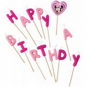 Свечи-буквы из серии Кафе Минни - Happy Birthday (Procos, tp80531) Свечи-буквы из серии Кафе Минни - Happy Birthday (Procos, tp80531)
